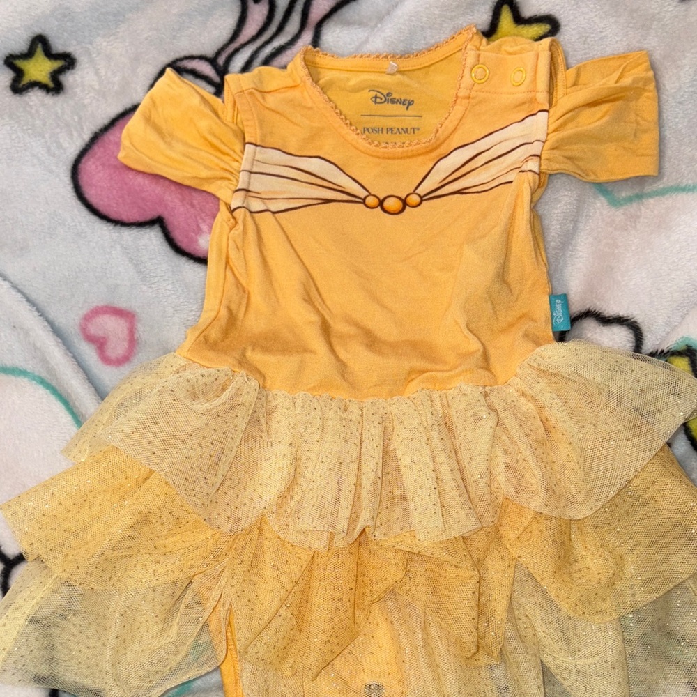 Disney posh peanut Belle Tulle dress 6-12 months